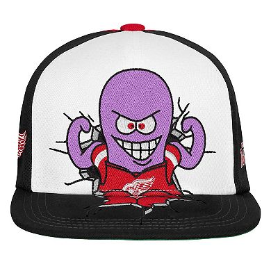 Youth Mitchell & Ness Red Detroit Red Wings Mascot Snapback Hat