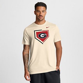 Men's Nike Natural Georgia Bulldogs Primetime Baseball Icon Legend Dri-FIT T-Shirt