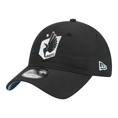 Men's New Era Black Minnesota United FC 2026 Jersey Hook 9TWENTY Adjustable Hat