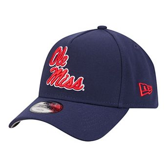 Youth New Era Navy Ole Miss Rebels 9FORTY A-Frame Adjustable Hat