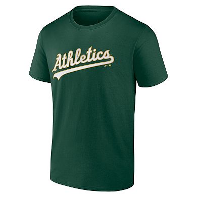 Men's Logo Athletic Green Athletics Wordmark T-Shirt