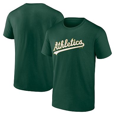 Men's Logo Athletic Green Athletics Wordmark T-Shirt