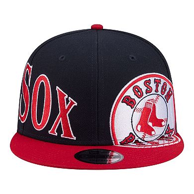Men's New Era Navy/Red Boston Red Sox Stretched Two-Tone 9FIFTY Adjustable Hat