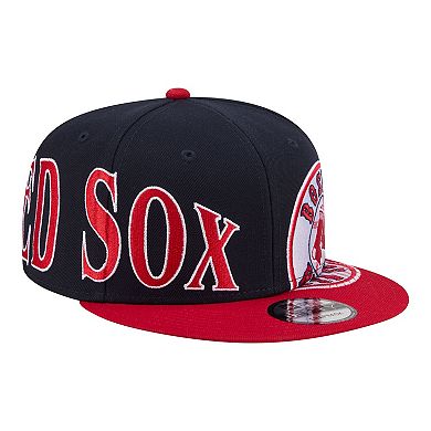 Men's New Era Navy/Red Boston Red Sox Stretched Two-Tone 9FIFTY Adjustable Hat