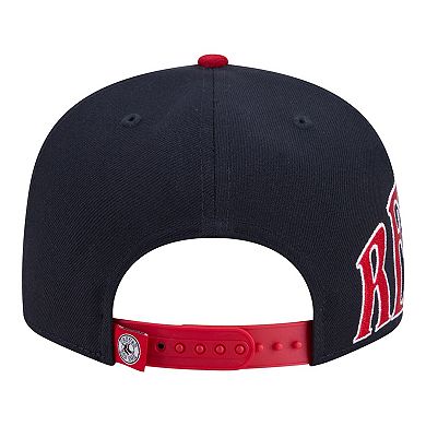 Men's New Era Navy/Red Boston Red Sox Stretched Two-Tone 9FIFTY Adjustable Hat