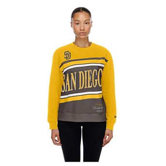 Women's New Era Brown/Gold San Diego Padres Gameday Fleece Sweatshirt
