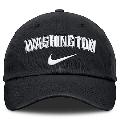 Men's Nike Black Washington Nationals Primetime Club Adjustable Hat