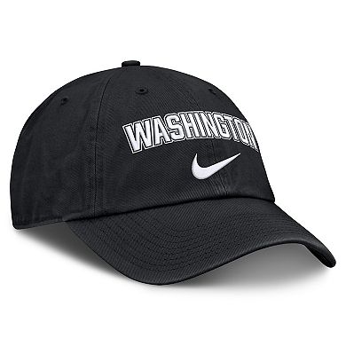 Men's Nike Black Washington Nationals Primetime Club Adjustable Hat