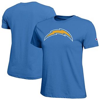 Women's Champion Powder Blue Los Angeles Chargers Logo T-Shirt