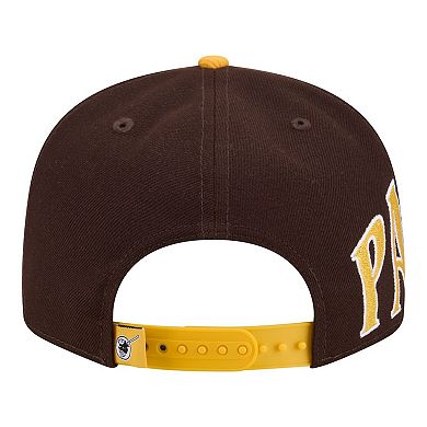Men's New Era Brown/Gold San Diego Padres Stretched Two-Tone 9FIFTY Adjustable Hat