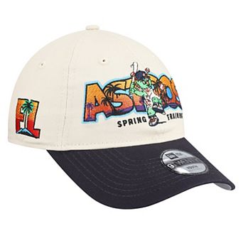 Youth New Era Stone/Navy Houston Astros 2026 Spring Training Fan Pack Batter 9TWENTY Adjustable Hat