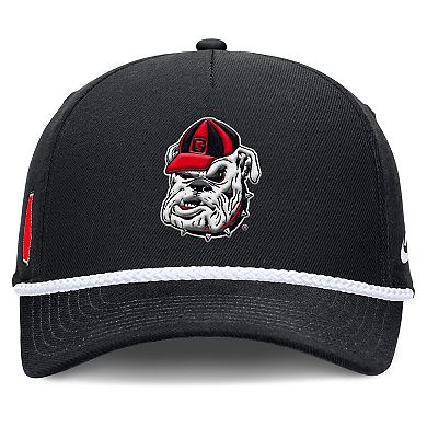 Unisex Nike Black Georgia Bulldogs 2026 Basketball Refresh 5-Panel Rope Rise Hat