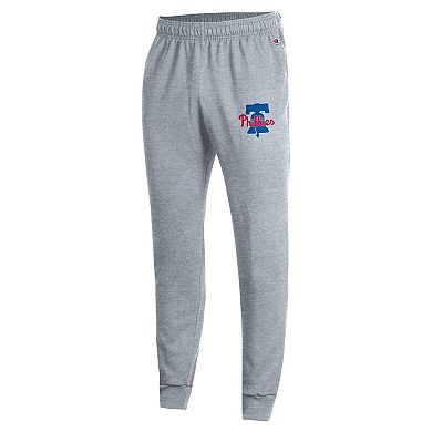 Men's Champion Heather Gray Philadelphia Phillies Powerblend Joggers