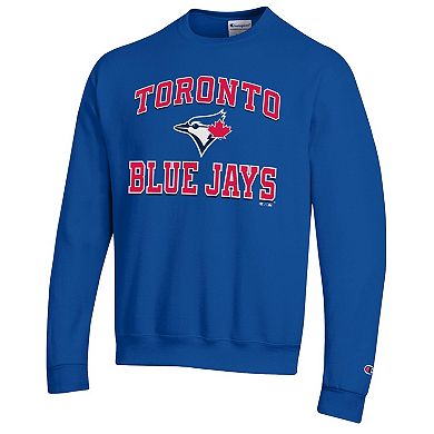 Men's Champion Royal Toronto Blue Jays Heart & Soul Powerblend Sweatshirt