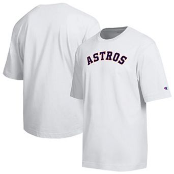 Men's Champion White Houston Astros All Star Arched Chenille Wordmark T-Shirt