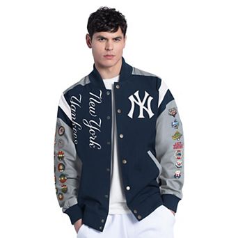 Men's G-III Sports by Carl Banks Navy New York Yankees Strong Safety Commemorative Full-Snap Varsity Jacket