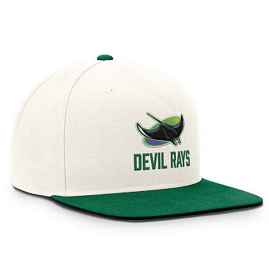 Men's Nike Cream/Green Tampa Bay Rays Cooperstown Pro Dri-FIT Snapback Hat