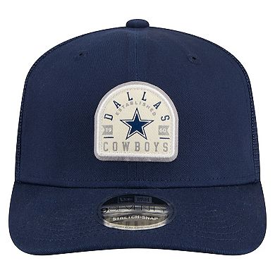 Men's New Era Navy Dallas Cowboys Contest 9SEVENTY Adjustable Trucker Hat
