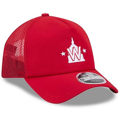 Men's New Era Red Washington Nationals 2026 Batting Practice Alternate Apex 9FORTY Adjustable Hat