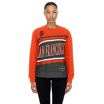 Women's New Era Gray/Orange San Francisco Giants Gameday Fleece Sweatshirt