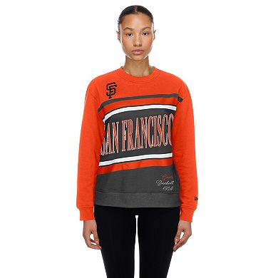 Women's New Era Gray/Orange San Francisco Giants Gameday Fleece Sweatshirt