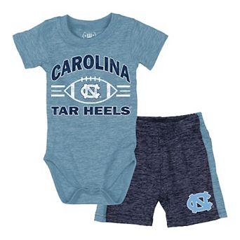 Infant Wes & Willy Carolina Blue North Carolina Tar Heels Cloudy Yarn Bodysuit & Shorts Set