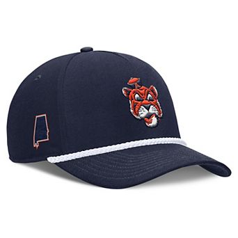 Unisex Nike Navy Auburn Tigers 2026 Basketball Refresh 5-Panel Rope Rise Hat