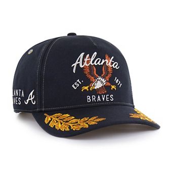 Men's '47 Navy Atlanta Braves Keepsake Collection Adjustable Hitch Hat