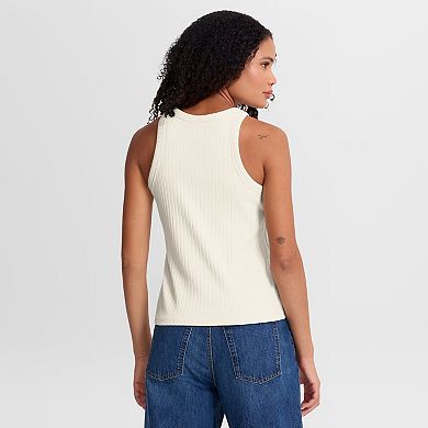 Women's Fanatics Cream Chicago Bears Star Play Tri-Blend Ribbed Tank Top