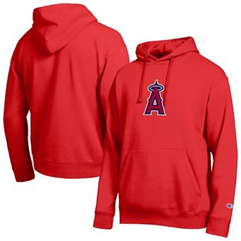 Men's Champion Red Los Angeles Angels All Star Embroidered Logo Hoodie