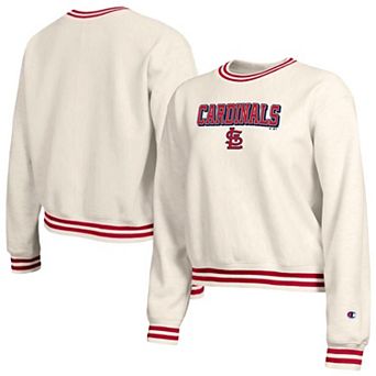Women's Champion Cream St. Louis Cardinals Reverse Weave Sweatshirt