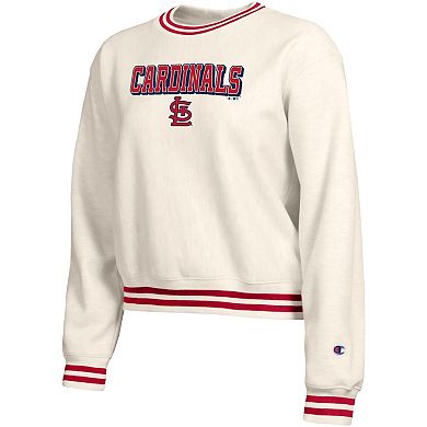 Women's Champion Cream St. Louis Cardinals Reverse Weave Sweatshirt