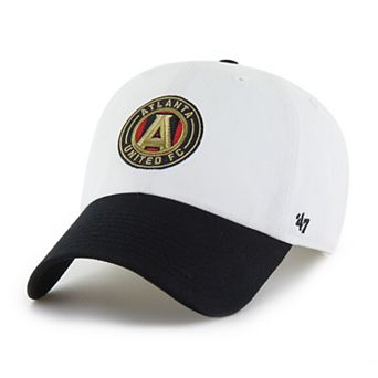 Men's '47 White Atlanta United FC Two-Tone Clean Up Adjustable Hat