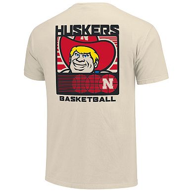 Men's Cream Nebraska Huskers Basketball Staredown Comfort Colors