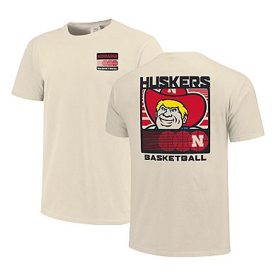 Men's Cream Nebraska Huskers Basketball Staredown Comfort Colors