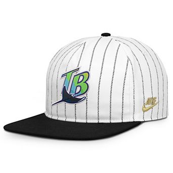 Men's Nike White/Black Tampa Bay Rays Cooperstown Collection Pro Adjustable Hat