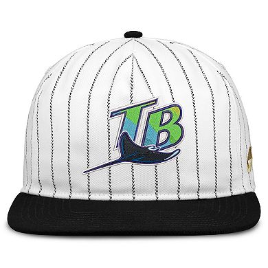 Men's Nike White/Black Tampa Bay Rays Cooperstown Collection Pro Adjustable Hat