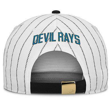 Men's Nike White/Black Tampa Bay Rays Cooperstown Collection Pro Adjustable Hat