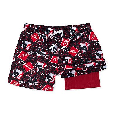 Men's Chubbies Navy Houston Texans Game Day Fit Classic Lined Swim Trunks