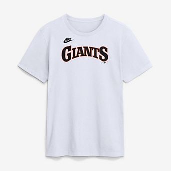 Men's Nike White San Francisco Giants Cooperstown Collection Wordmark T-Shirt