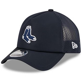 Men's New Era Navy Boston Red Sox 2026 Batting Practice Alternate Apex 9FORTY Adjustable Hat