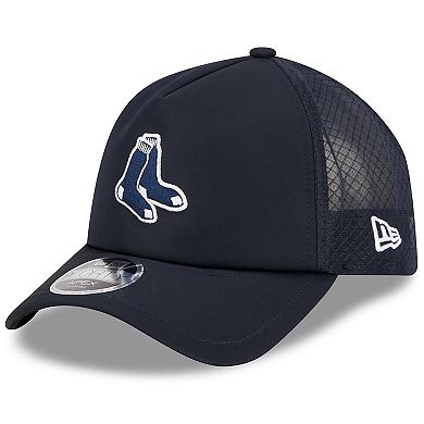 Men's New Era Navy Boston Red Sox 2026 Batting Practice Alternate Apex 9FORTY Adjustable Hat