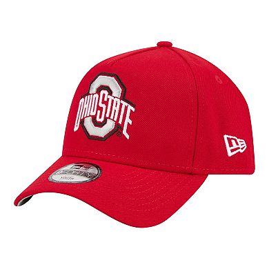 Youth New Era Scarlet Ohio State Buckeyes 9FORTY A-Frame Adjustable Hat