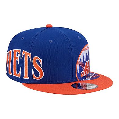 Men's New Era Royal/Orange New York Mets Stretched Two-Tone 9FIFTY Adjustable Hat