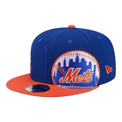 Men's New Era Royal/Orange New York Mets Stretched Two-Tone 9FIFTY Adjustable Hat