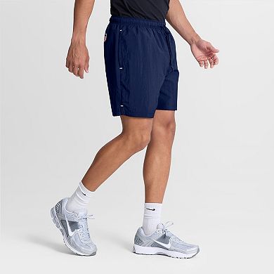 Men's Fanatics Navy Team USA In the Zone Badge Woven Shorts