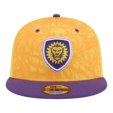 Men's New Era Yellow Orlando City SC 2026 Jersey Hook 9FIFTY Snapback Hat