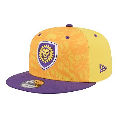Men's New Era Yellow Orlando City SC 2026 Jersey Hook 9FIFTY Snapback Hat