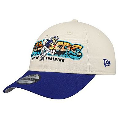 Youth New Era Stone/Royal Texas Rangers 2026 Spring Training Fan Pack Batter 9TWENTY Adjustable Hat