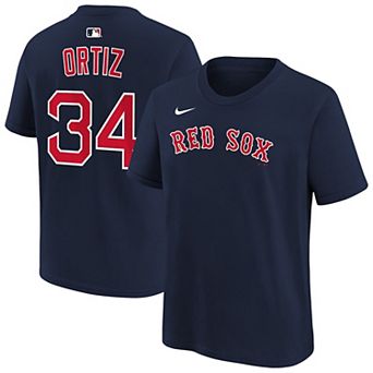 Youth Nike David Ortiz Navy Boston Red Sox Name & Number T-Shirt